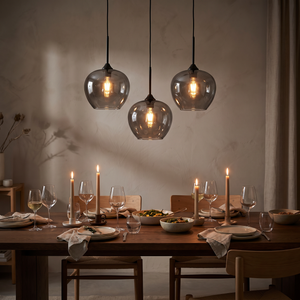 Halden Smoked Glass Pendant – Dining