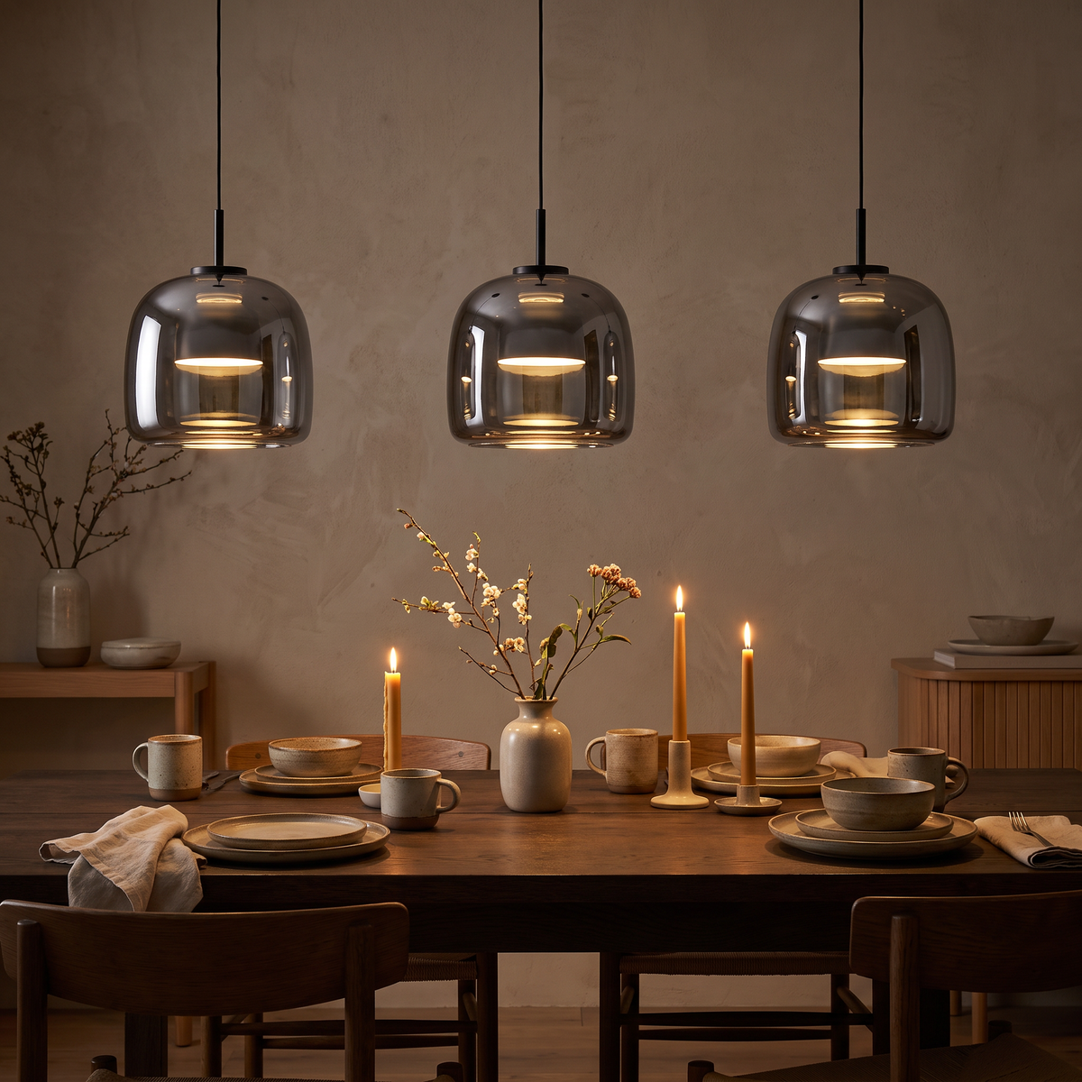 Solen Glass Dome Pendant – Dining