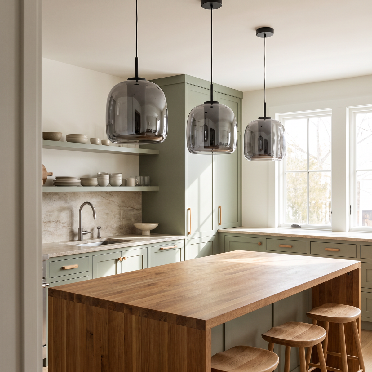 Solen Glass Dome Pendant – Daylight