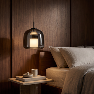 Solen Glass Dome Pendant – Bedroom