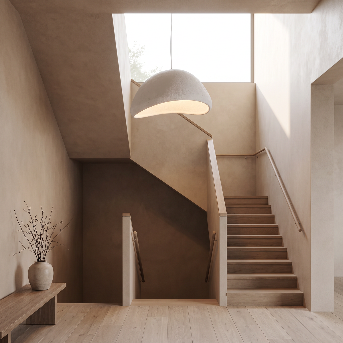 Kumo Organic Pendant Light – Hallway
